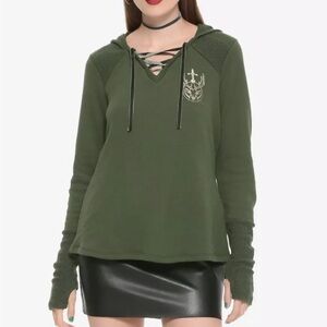 Outlander Lace-Up Hoodie